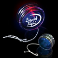 2" Light-Up Blue/Clear Yo-Yo with Red LED